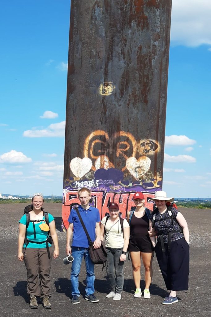 Gruppenbild auf der Halde der Zeche Zollverein